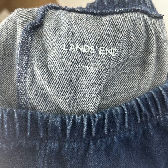 Lands' End Women’s Sport Knit Straight Leg Pull-On Blue Denim- Size S 6/8 - Picture 3 of 15